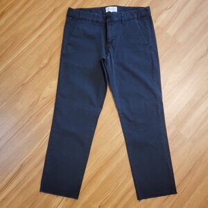 Nili Lotan Crop Black Chino